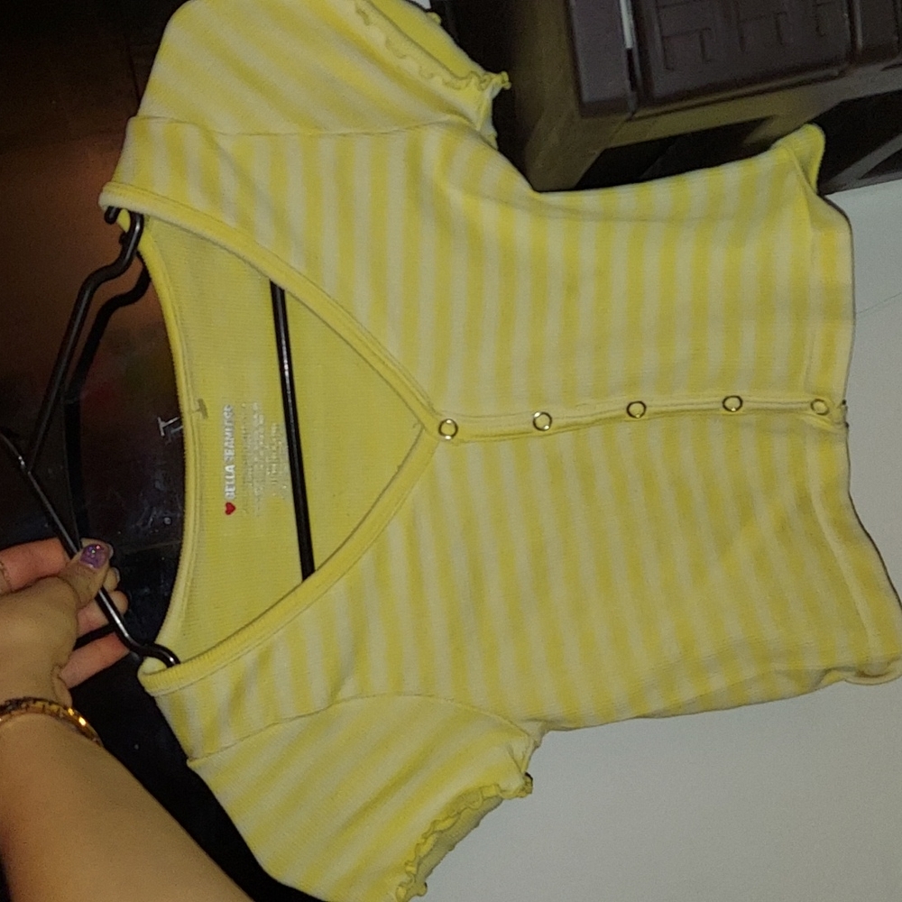V neck crop top